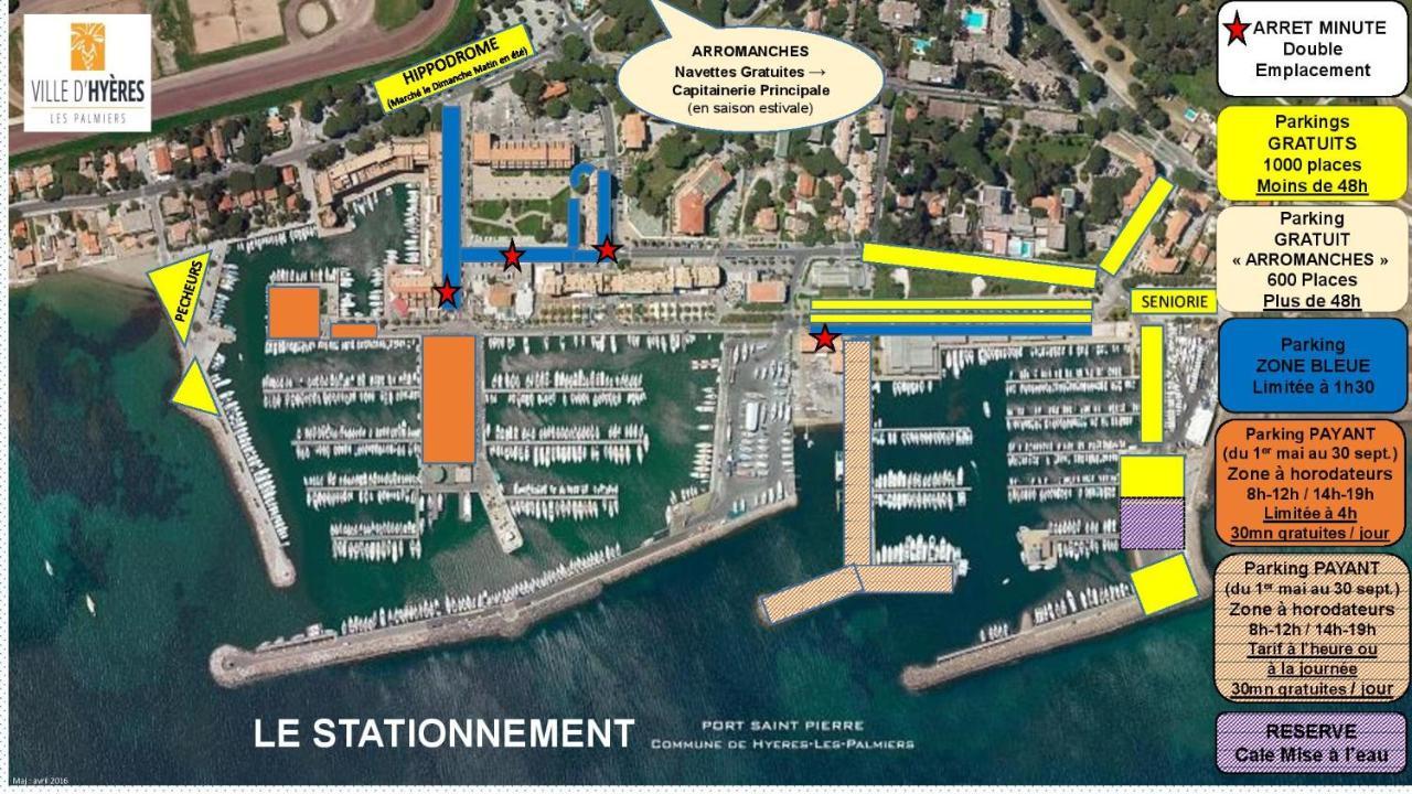 La Gavine Studio Vue Mer Hyeres Exterior photo
